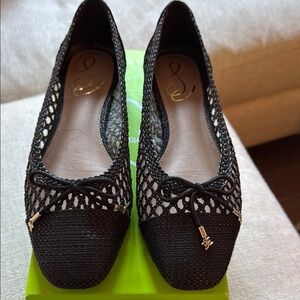 Sam Edelman “MAY” Black Mesh Women's Flat
